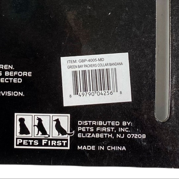 NWT Pets First Green Bay Packers Dog Reflective Collar Bandanna - Picture 2 of 15